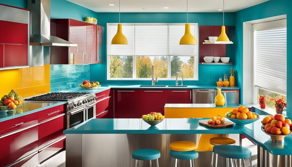 bold and bright kitchen colors