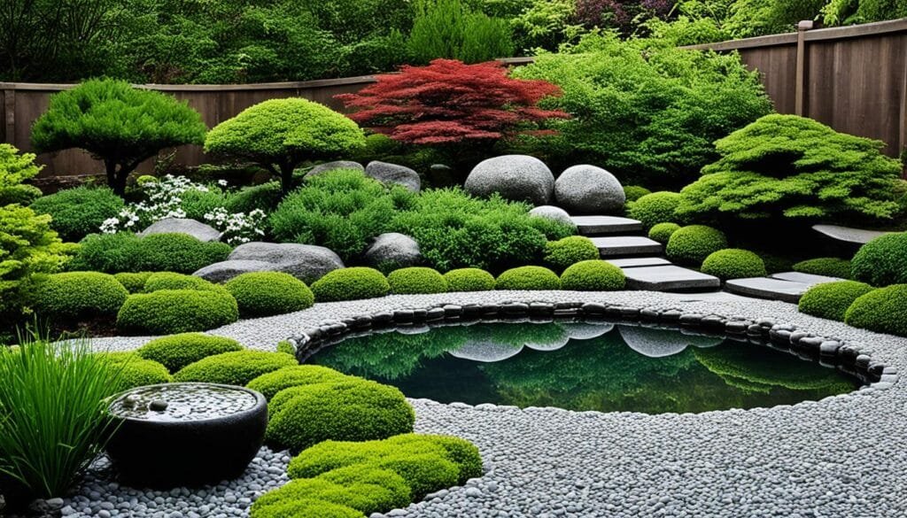 tranquil Zen gardens