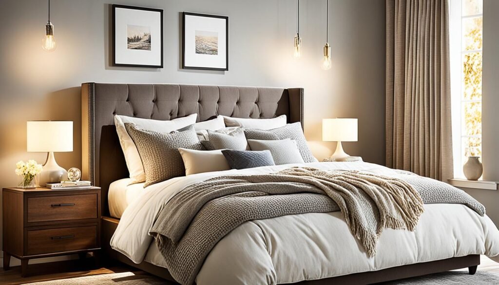 cozy bedroom lighting