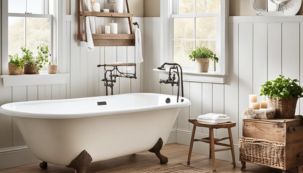 Cozy Farmhouse Bathroom