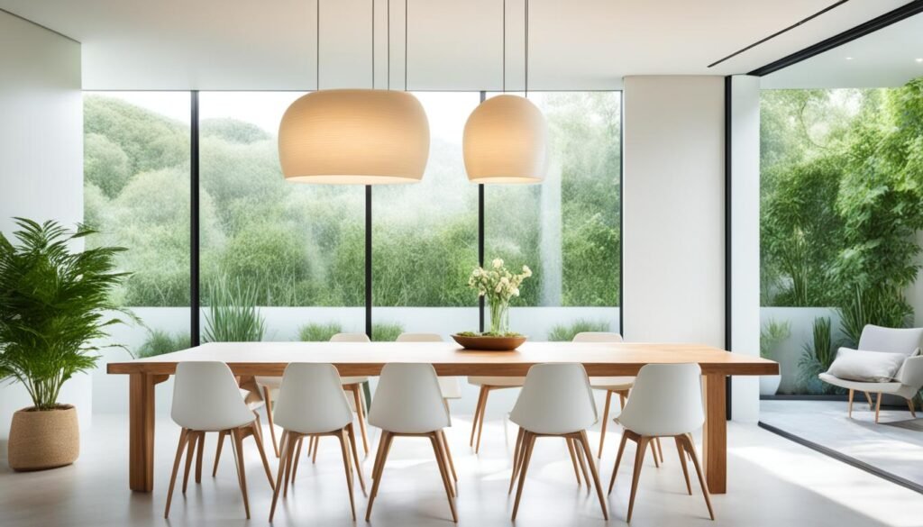 Open and Airy Dining Room