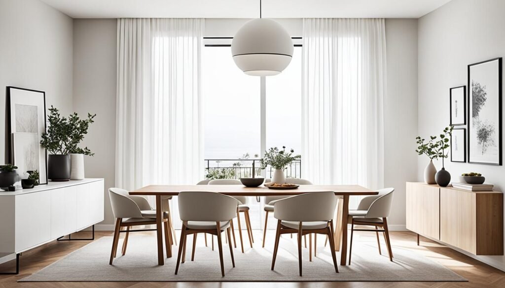 minimalist dining room decor