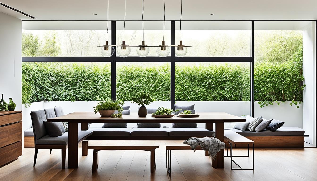 Dining Room With Bench