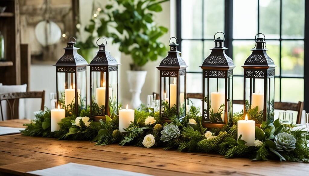 candle centerpieces for dining table