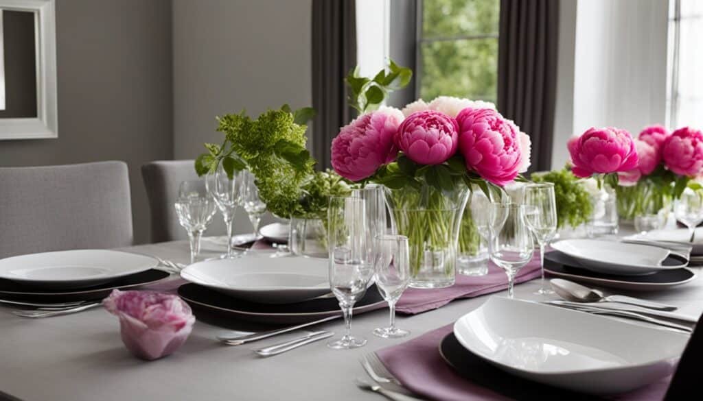 dining table flower centerpiece