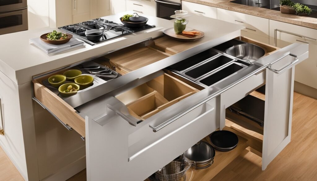 kitchen island storage