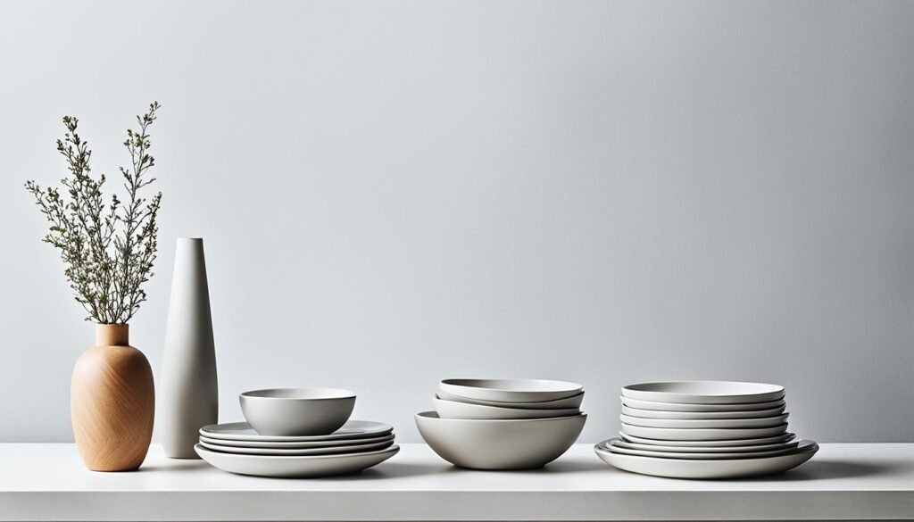 minimalist tableware