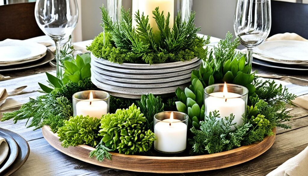 tiered tray centerpiece