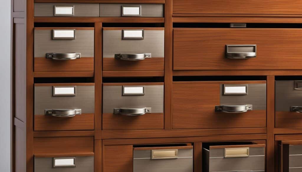 Wooden filing cabinets