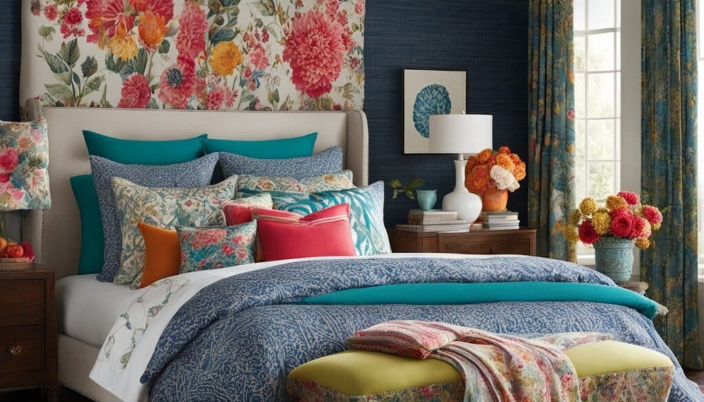 bedroom textiles patterns