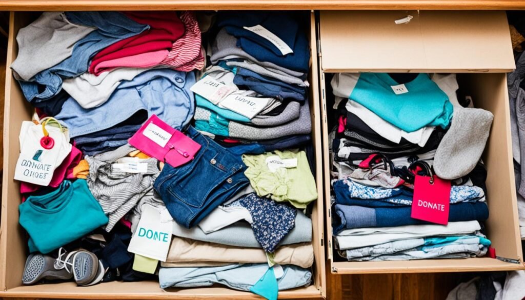 closet decluttering