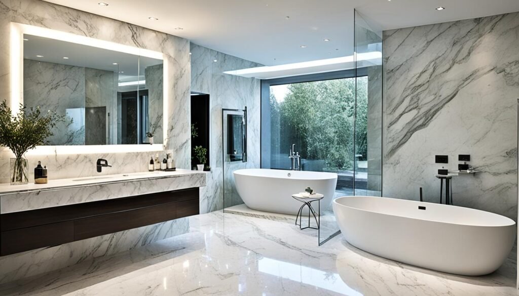 marble bathroom