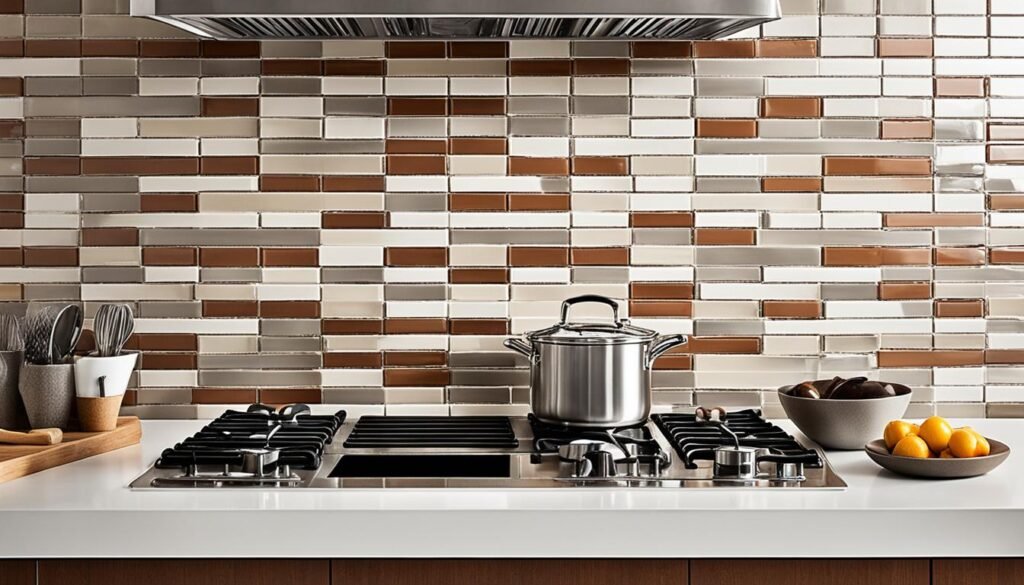 tiled backsplash