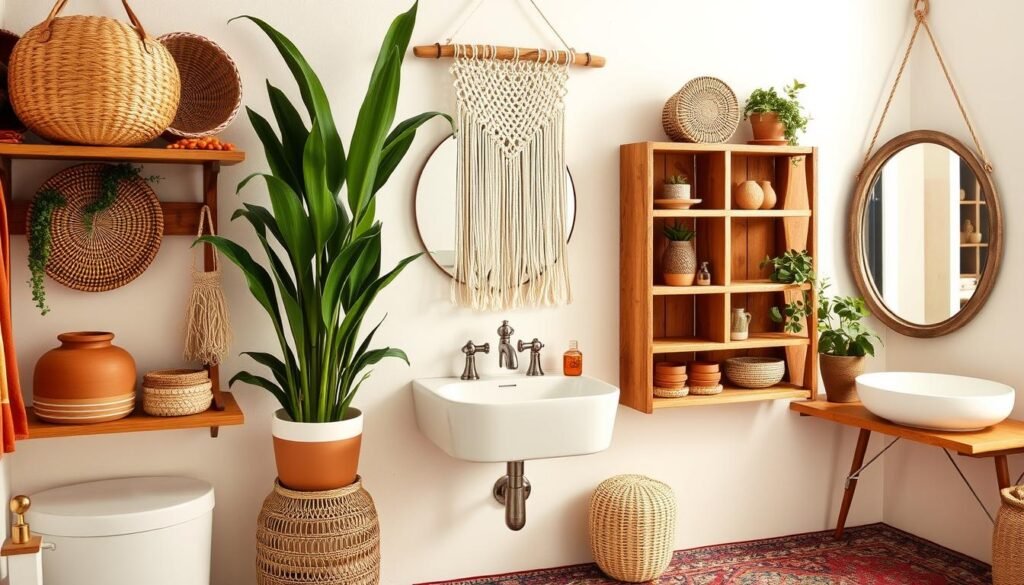 boho bathroom accessories